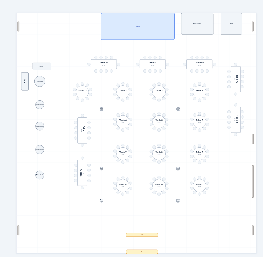 Plan de la salle — École Gabriel-Le Courtois